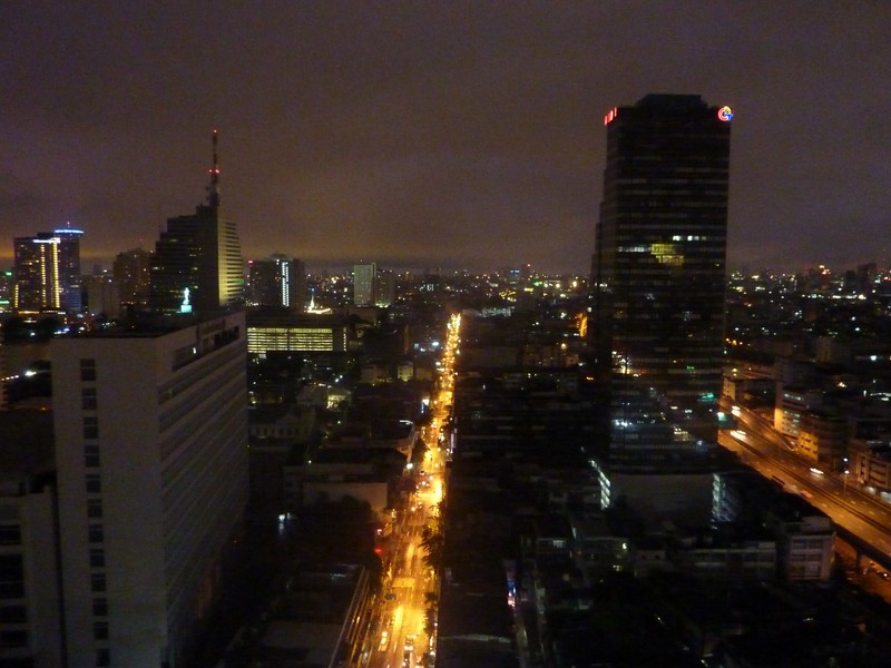 Bangkok By Night Depuis Le Balcon