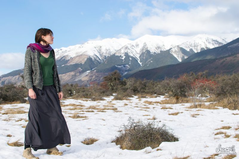 12- First Day Out With The Skirt, In Arthurs Pass In New Zealand