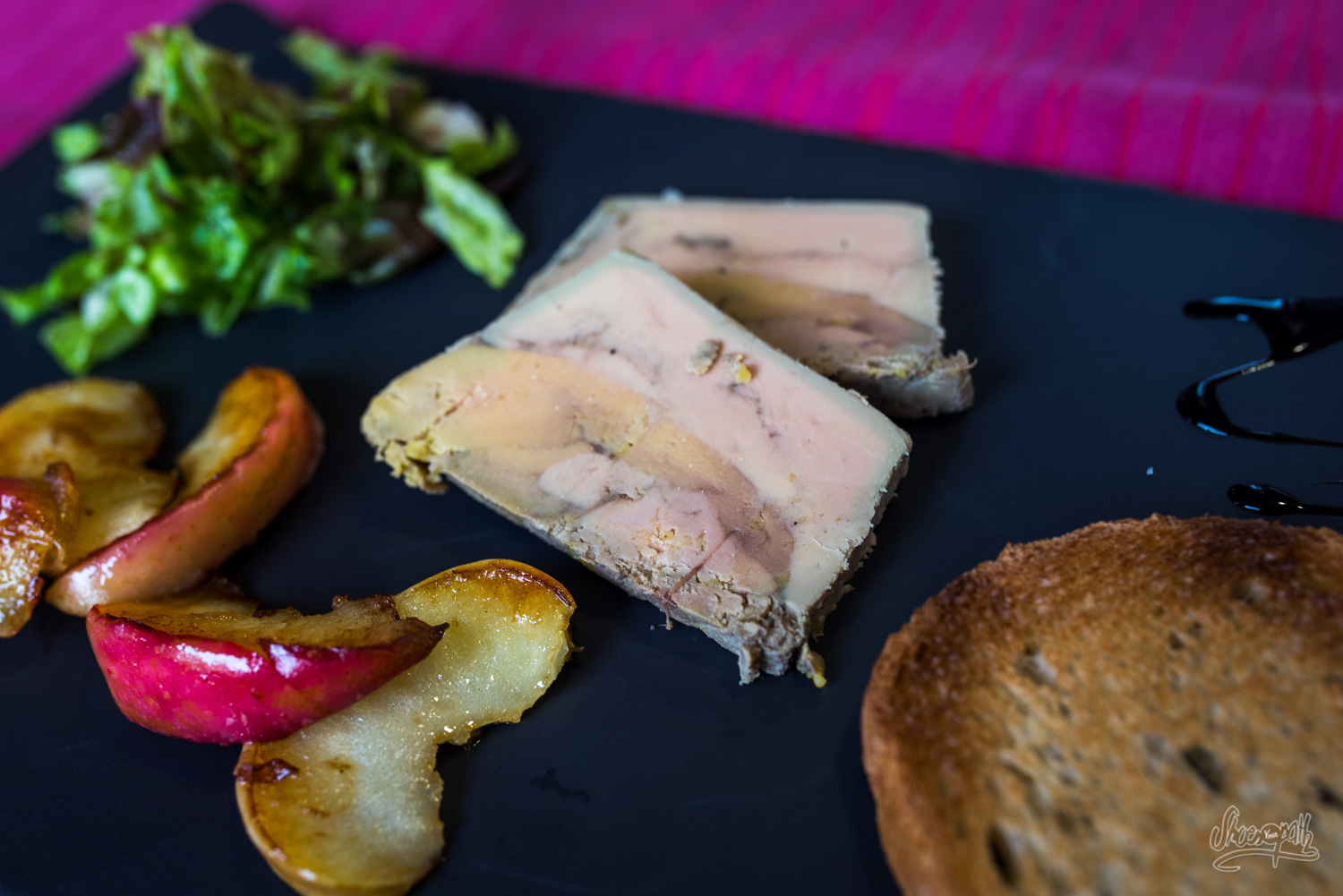 Foie gras aux pommes du Bistrot Saint-Julien