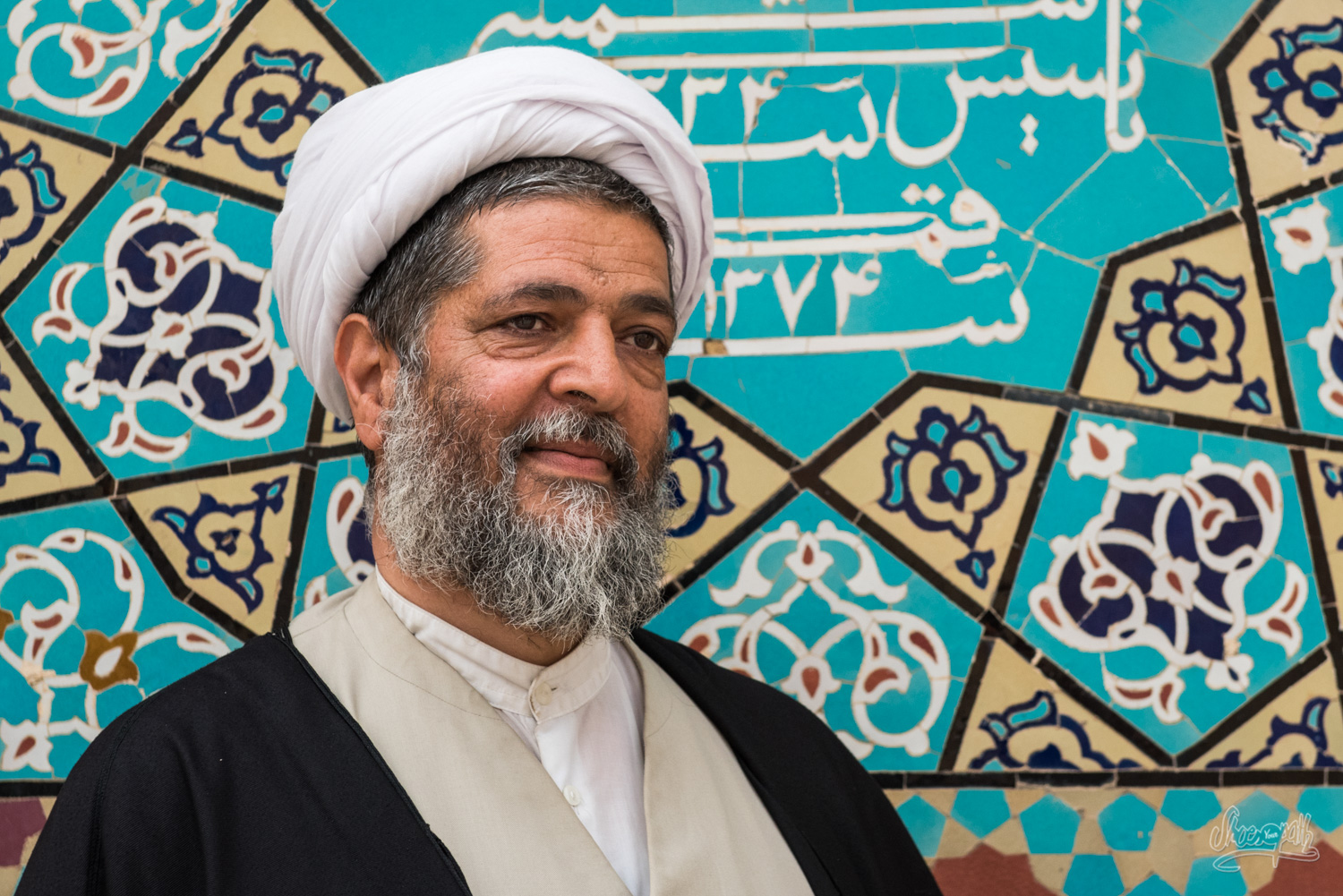 An imam we met in front of the Jameh mosque in Yazd