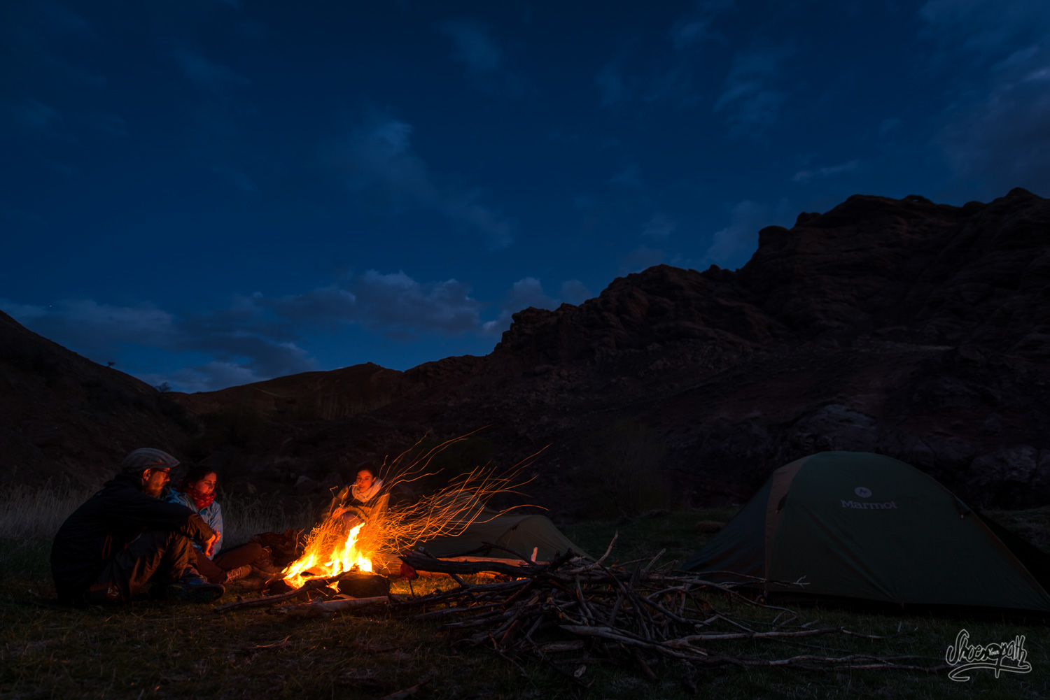 Camping dans la vallée d'Alamut