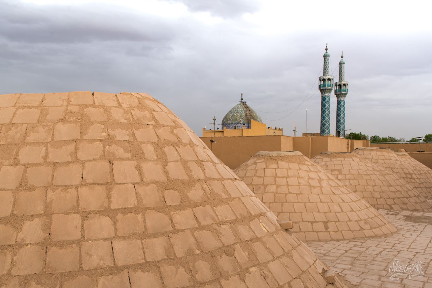 Depuis les toits de Yazd