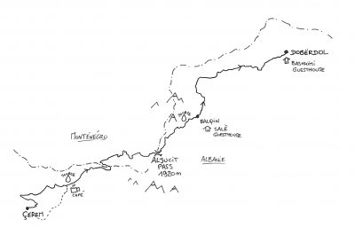 Peaks of the Balkans - Map - Çerem Doberdöl