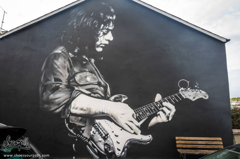 La fresque de Rory Gallagher à Ballyshannon - Donegal, Irlande