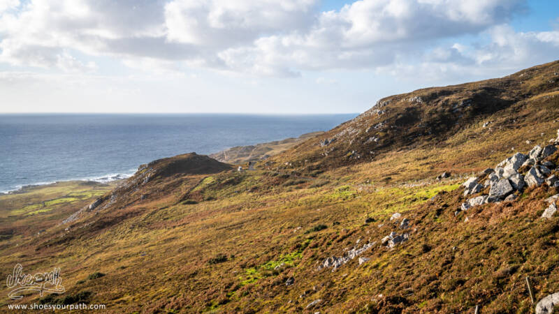 Sur la route entre Crohy Head Arch et Ardara - Donegal, Irlande