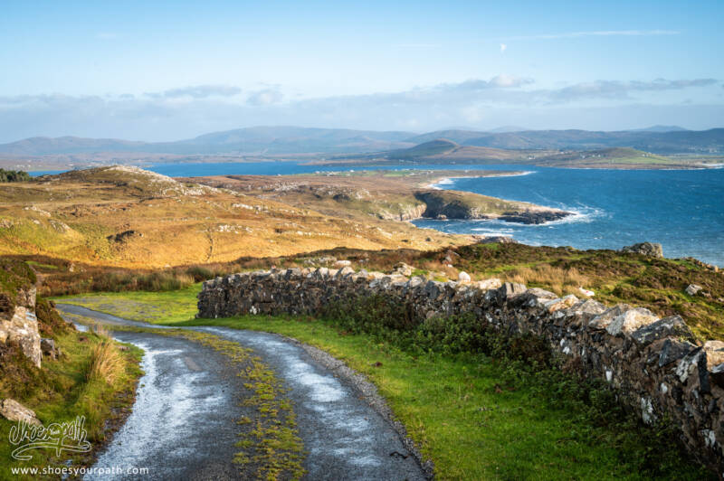 Sur la route entre Crohy Head Arch et Ardara - Donegal, Irlande